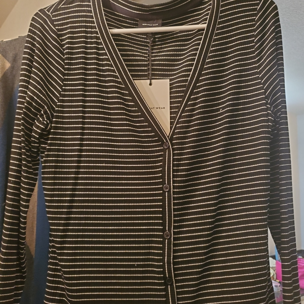 Button down sweater